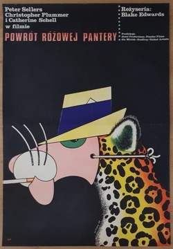 POWRÓT RÓŻOWEJ PANTERY Lutczyn Plakat filmowy 1977
