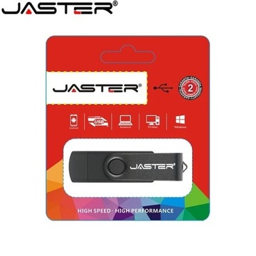 PENDRIVE JASTER PAMIĘĆ 64GB. USB. CZARNY KOLOR