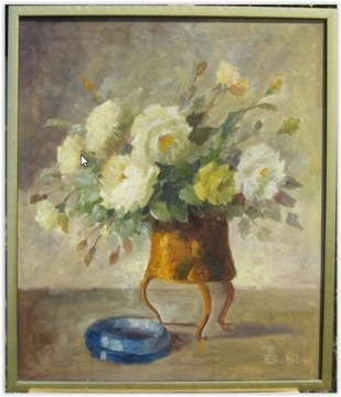 EDITH GERT ( 1906 - 1983 ) Bukiet róż 