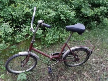 Stary rower składak PRL 