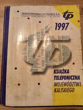 Książka telefoniczna województwa Kaliskiego 1997r