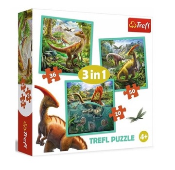 TREFL PUZZLE 3in1 Dinozaury