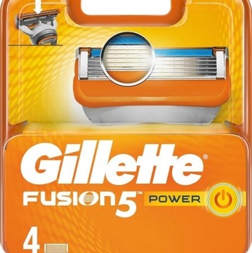 Wkłady Gillette fusion Power 4 szt. Oryginal!