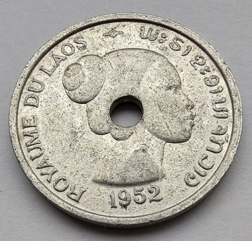 LAOS 10 Cent 1952 ŁADNA