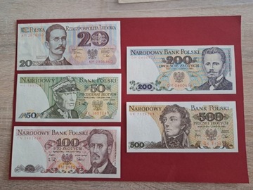 BANKNOTY PRL 20.50.100.200.500 STAN UNC 