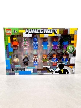 Figurki Minecraft 12szt