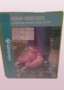 ROLKI DZIECIĘCE Z REGULACJĄ ROZMIARU STOPY 35-38