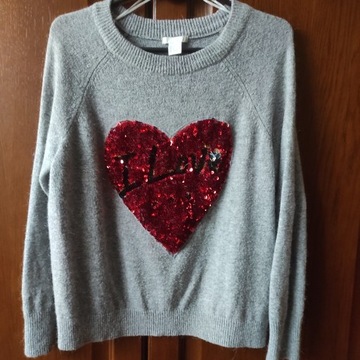 Sweter dla dziewczynki, H&M, rozm. S