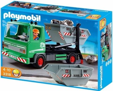 Playmobil 3318 Skip Truck - Rzadki zestaw 