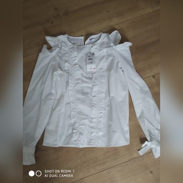 Biała koszula 152 