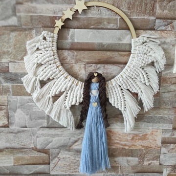 Anioł makrama handmade 
