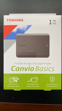 Dysk zewnętrzny 1TB TOSHIBA CANVIO BASIC
