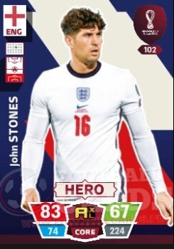 WORLD CUP QATAR 2022 STONES HERO 102