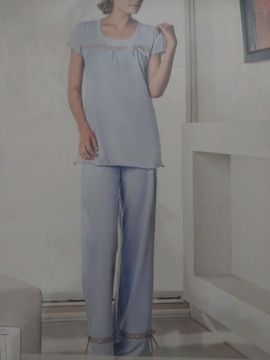 Zestaw - piżama damska L - błękitny 