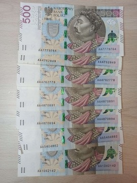 Banknoty 500 zł