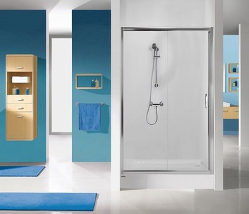 Drzwi prysznicowe 90x190 cm Sanplast chrom 