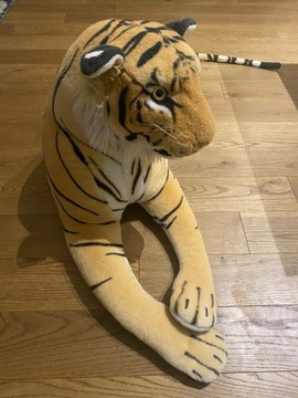 Tygrys pluszowy maskotka 110cm + 60cm