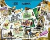 Zestaw 100 znaczków pocztowych - FAUNA