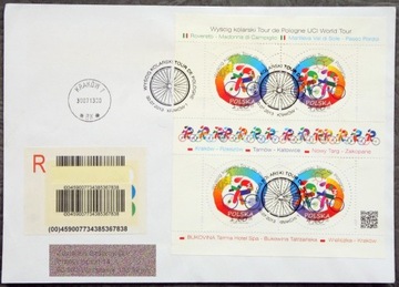 FDC Blok 249 (4469-70) UNIKAT Tour de Pologne