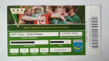 Bilet GKS Tychy - Wisła Puławy 2015 r.