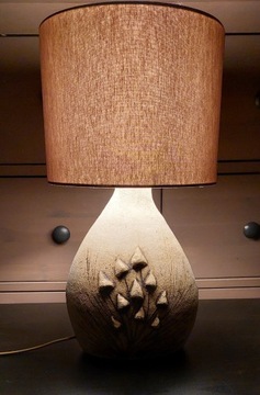 Lampa ceramiczna grzybki