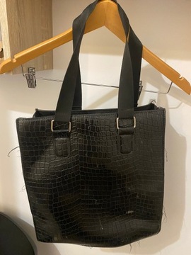 Czarna torebka shopper bag
