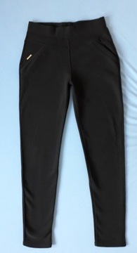 Spodnie ocieplane czarne - legginsy