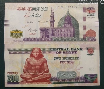 Egipt 200 funtów UNC