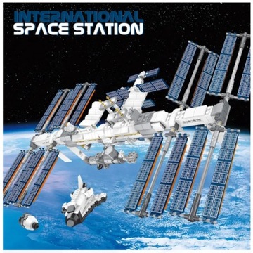 KLOCKI Stacja Kosmiczna ISS DUŻY Zestaw 876 el