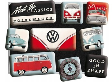 ZESTAW MAGNESÓW 9 SZT. VOLKSWAGEN Nostalgic Art