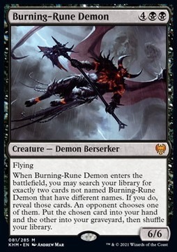 Karta MTG Burning-Rune Demon (KHM)