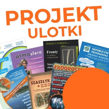 PROJEKT ULOTKI JEDNOSTRONNEJ DO DRUKU CMYK