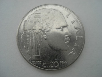 Włochy 20 centesimi 1941