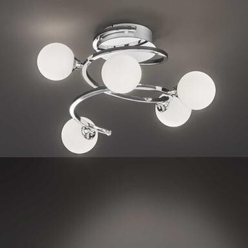 Lampa sufitowa LED Wofi Avery Chrome 5