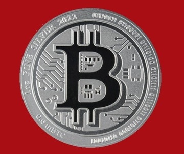 Srebrny bitcoin 1 oz 2022 Ag 9999