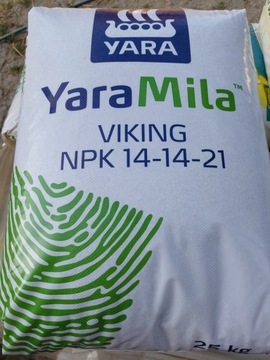 YaraMila Viking 25kg NPK 14-14-21 trawnik, warzywa