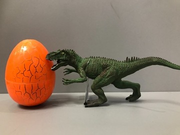 Jajo z zabawką + dinosaur