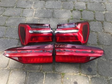 audi a6 c8 lampy tył 4 sztuki komplet