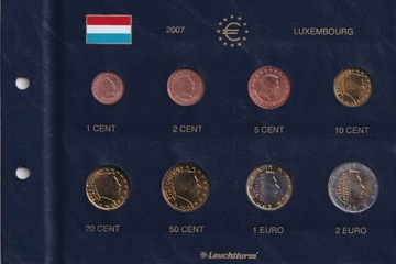 LUKSEMBURG – 2007 – ZESTAW EURO ............