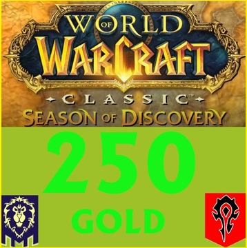 250G WoW Gold SEASON OF DISCOVERY SOD Serwery EU