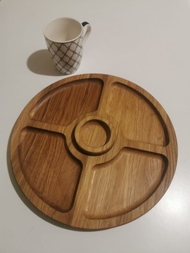 Drewniana deska na przystawki z dipówką  Binio3D