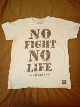T shirt koszulka KSW No fight no life rozm L
