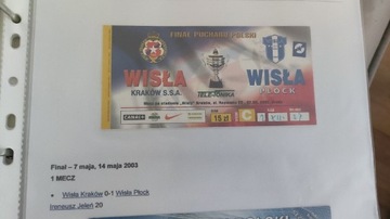 Finał Pucharu Polski 2003 Wisła K-Wisła Pł. 1 mecz