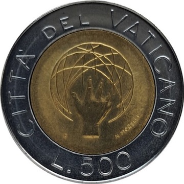 Watykan 500 lire 1983, KM#175