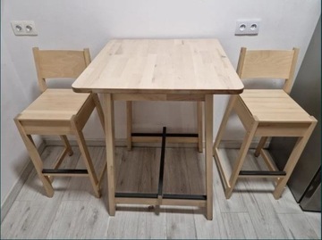 Wysoki stół i krzesła IKEA