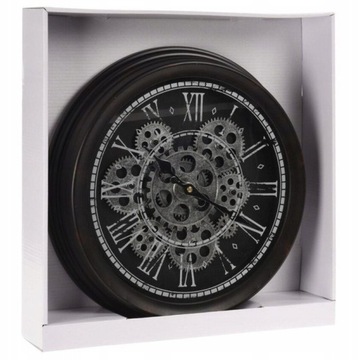 Zegar ścienny Mondex biały, czarny, odcienie 35cm