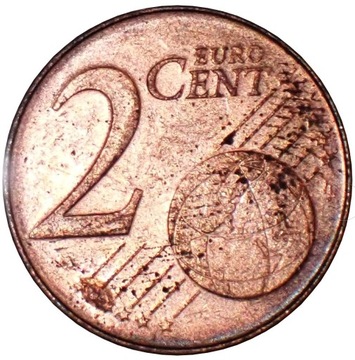 Euro-Strefa Holandia 2 eurocenty z 2000 roku OMO 
