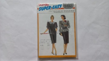 BURDA super easy 5192 szablony bluzki spódnice
