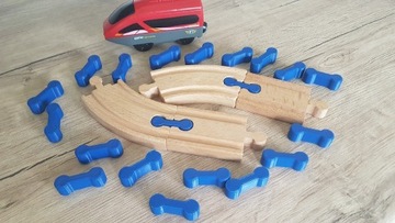 Łączniki do toru drewnianego Ikea Bigjigs Lidl Bri