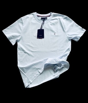 T-shirt męski biały Tommy H. rozmiar XL